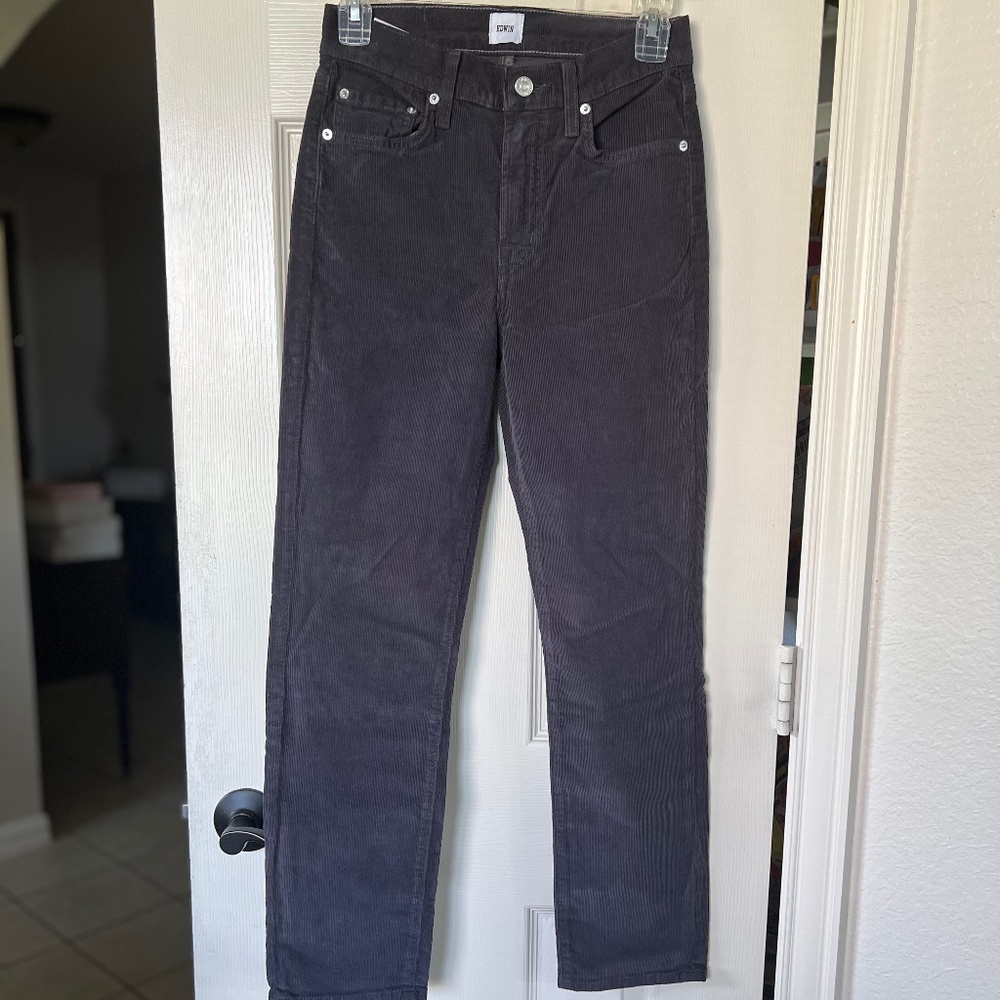 Edwin Corduroy Dark Grey Jeans